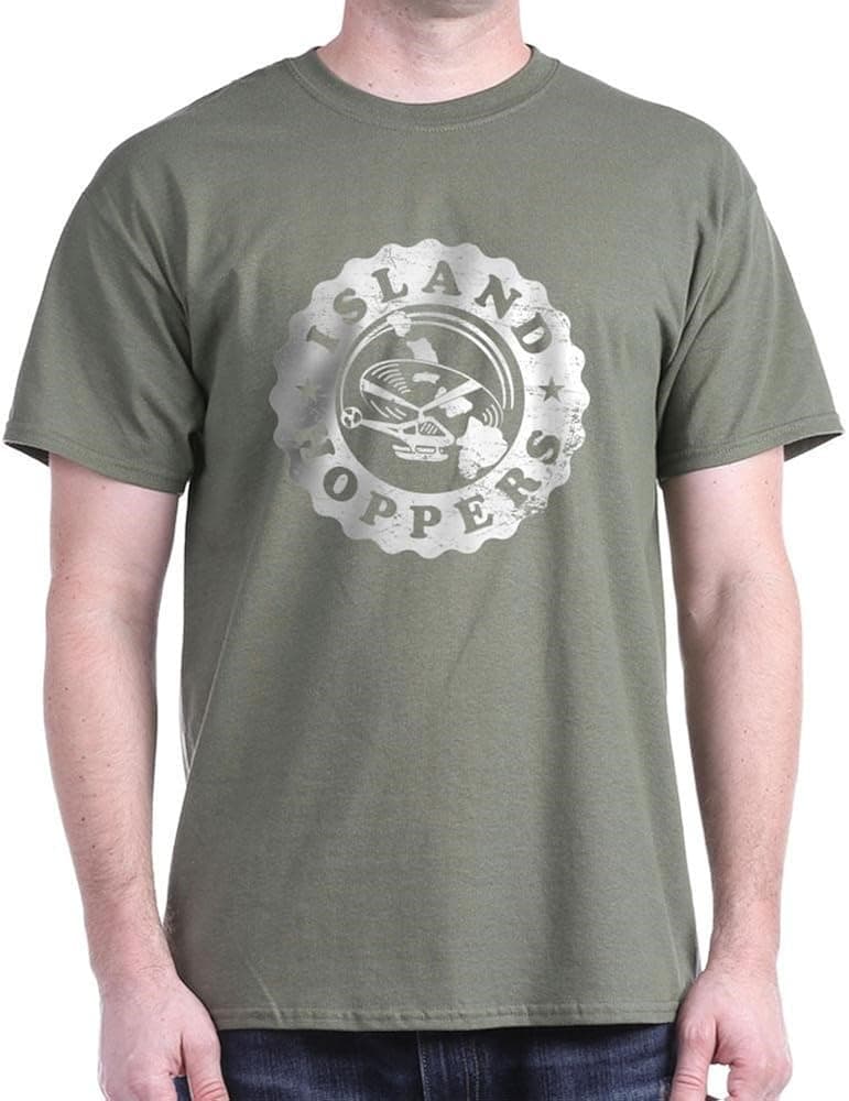 CafePress - Island Hoppers - 100% Cotton T-Shirt, Crew Neck, Soft and Comfortable Classic Tee with Unique Design