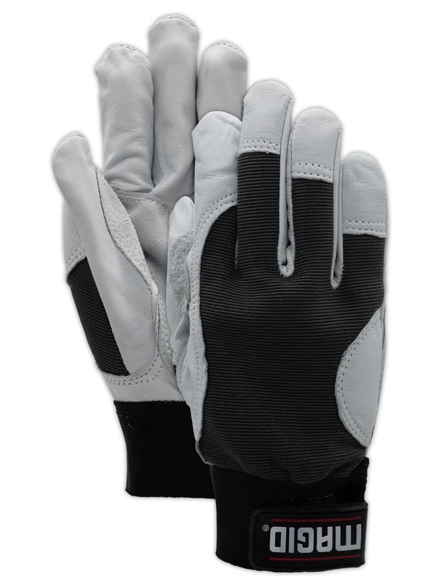 MAGID MECH201 Goatskin Leather Palm Mechanics Glove - 9/L (1 PR)