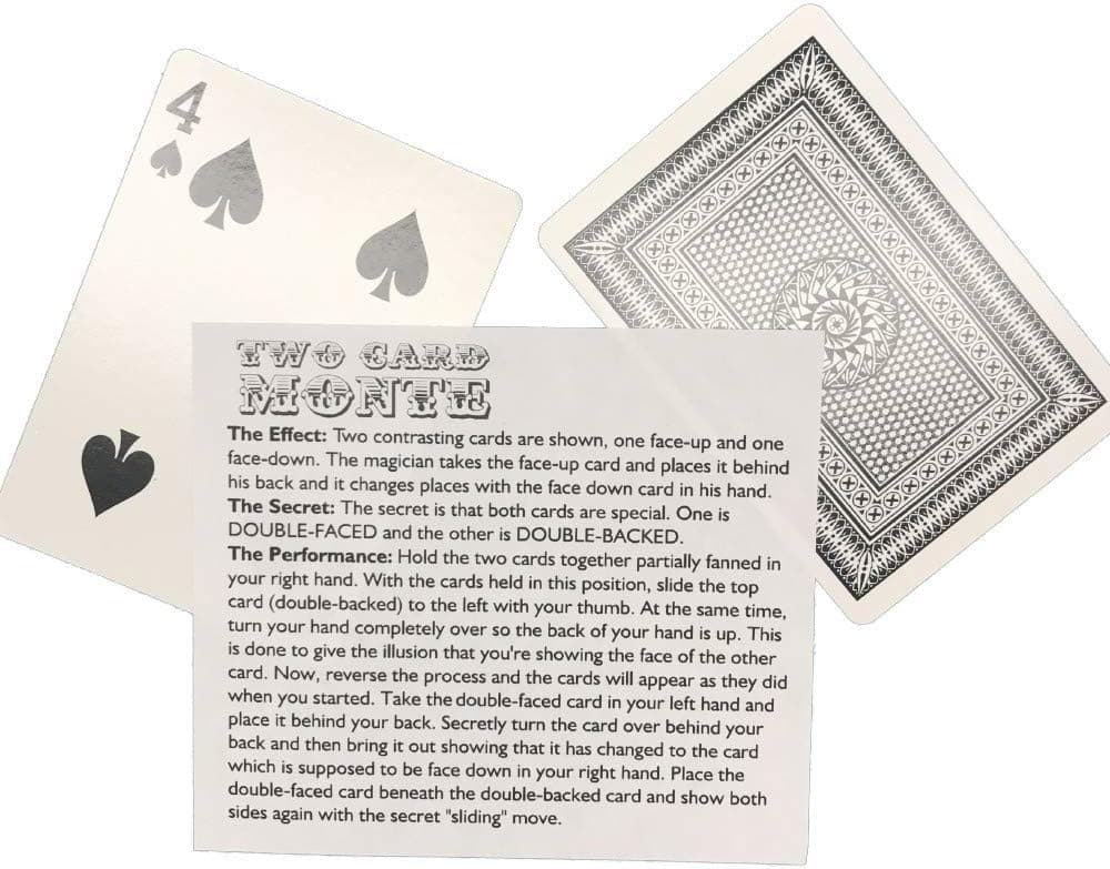 Two Card Monte - Poker Size - Amazing Card Trick!