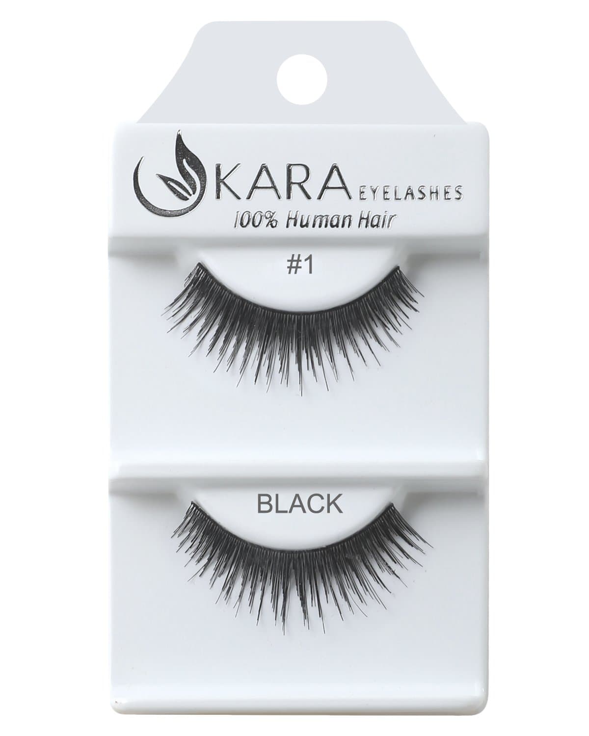 Kara Beauty Human Hair Eyelashes - 1 (Pack of 12)