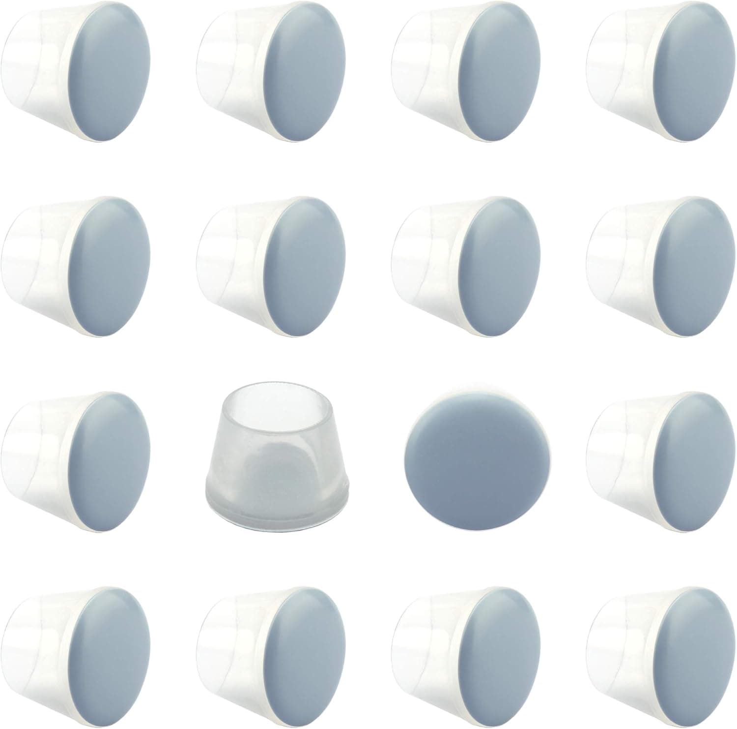CSFMC Sliders Cups for Round Furniture Legs(3/4 inch(19mm),16 Pack),Table/Chair/Cabinet/Sofa Glides Pads,Protect The Floor by Sliding Like Magic,Suitable for Carpet, Wood & Ceramic Tile Floor,etc