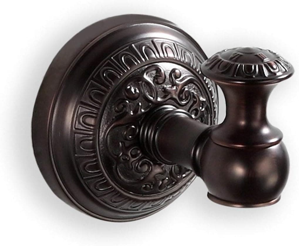 Maykke Ghent Towel and Robe Hook Ornate, Elegant, Italian Inspired Towel Holder for Bathroom Lavatory, Shower, & Kitchen Classic Unique Details on Edges Oil Rubbed Bronze OYA1001101