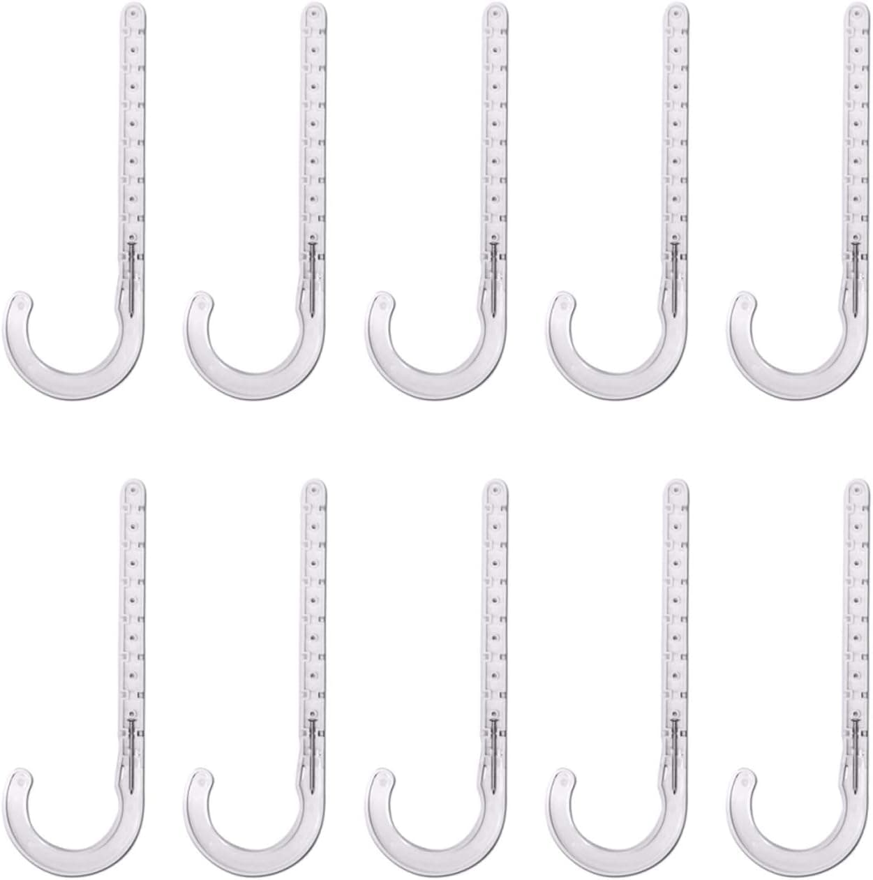 Highcraft PXJHNG112-10 PEX Support J-Hook Hanger with Nails for 1-1/2 in. Pipe, Rope, Cable Hard Plastic (10 Pack), White