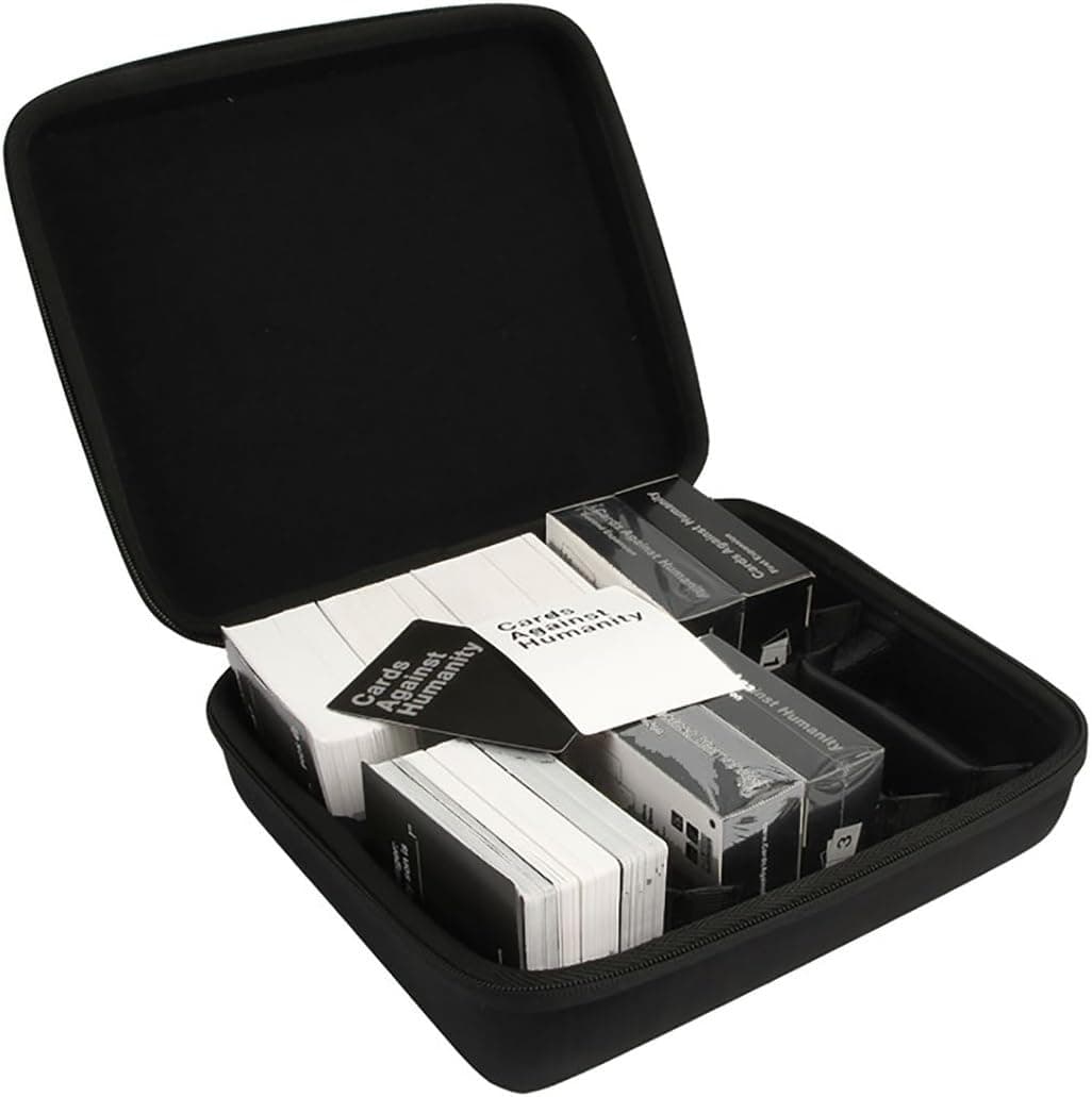 co2CREA Hard Case Bag for 1400+ Cards. C. A. H. Card Game Main Game (2 Row)