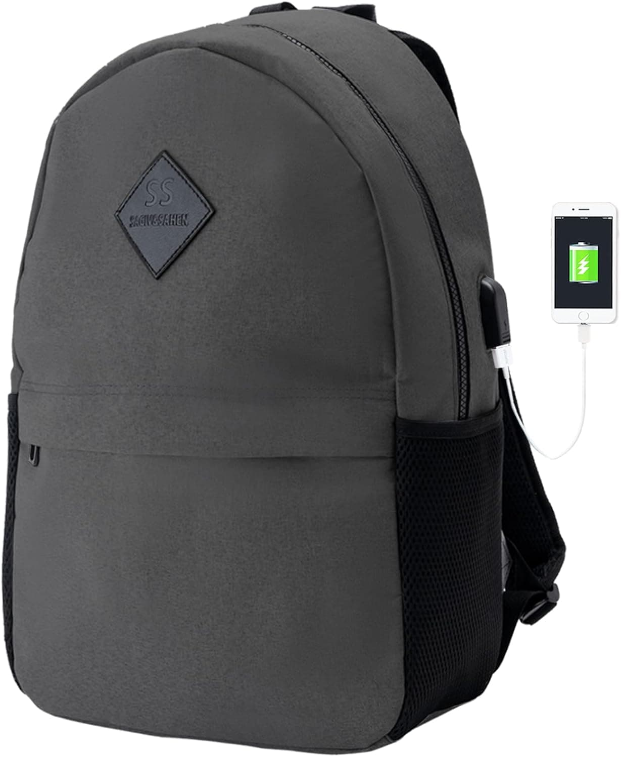 SAGIV&SAHEN Travel Laptop Backpack for Men Women Lightweight Waterproof School College Bookbag Work Business Heavy Duty 17 inch Computer Backpacks with USB Charger port for Mens teens Boys Girls