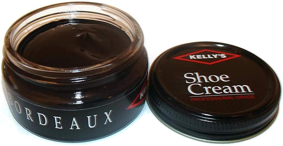 Made in USA Kelly's Shoe Cream Leather Polish many colors available. (BORDEAUX)