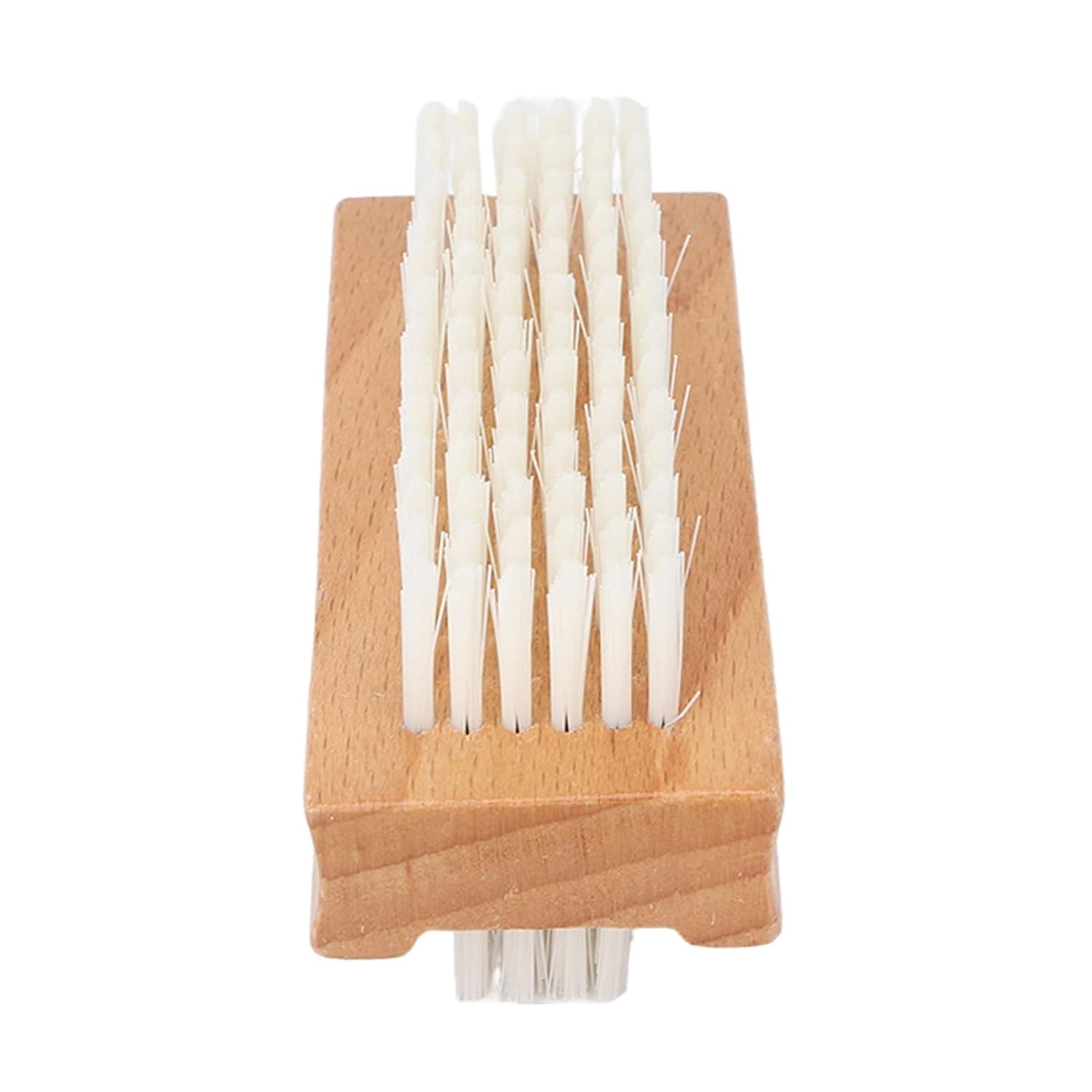 Toenail Cuticle Brush, Dead Skin Removal Nail Cleaning Brush Wooden Portable for Manicure