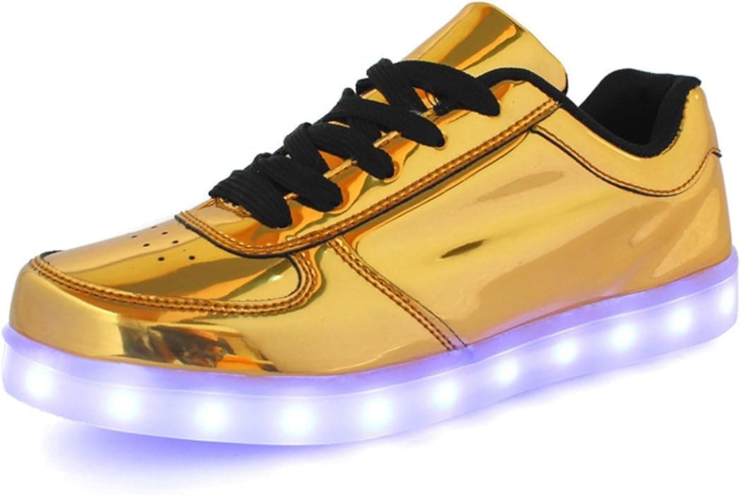 LINGTOM Unisex USB Rechargeable LED Shoes Men's Fashion Sneakers Women's Flashing Shoes