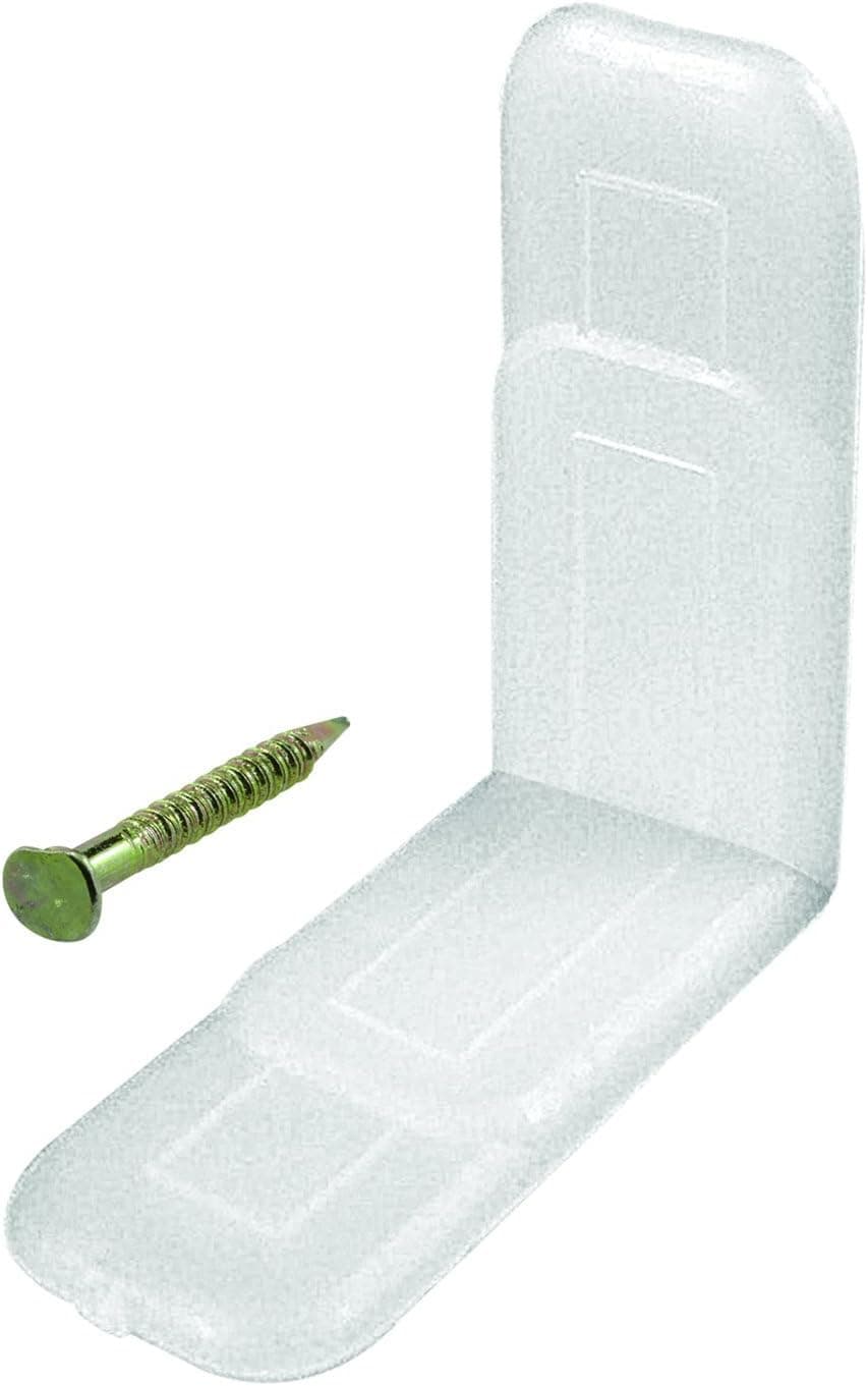 Prime-Line R 7153 L-Angle Drawer Glides (10-pack)),White,5-7/16 inch x 1-1/16 inch