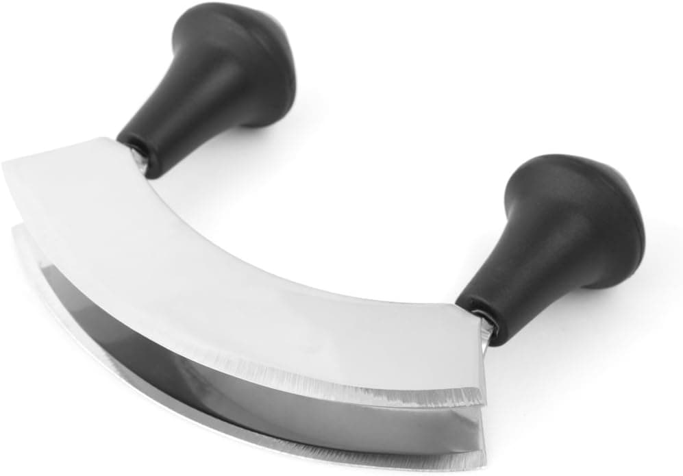 Fox Run Double Poultry, 1.5 x 5.25 x 4.25 inches, Stainless Steel Mezzaluna Chopper