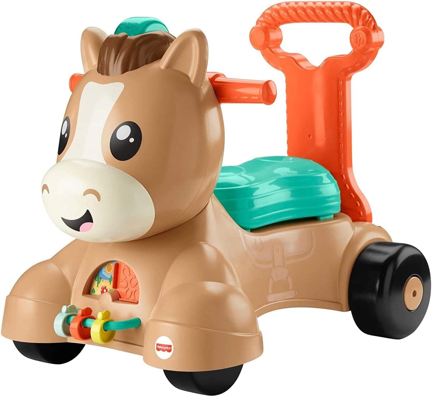 Fisher-Price Baby Walker Learning Toy, Walk Bounce & Ride Pony Ride-On with Music and Lights for Infants and Toddlers Ages 9+ Months [Amazon Exclusive]