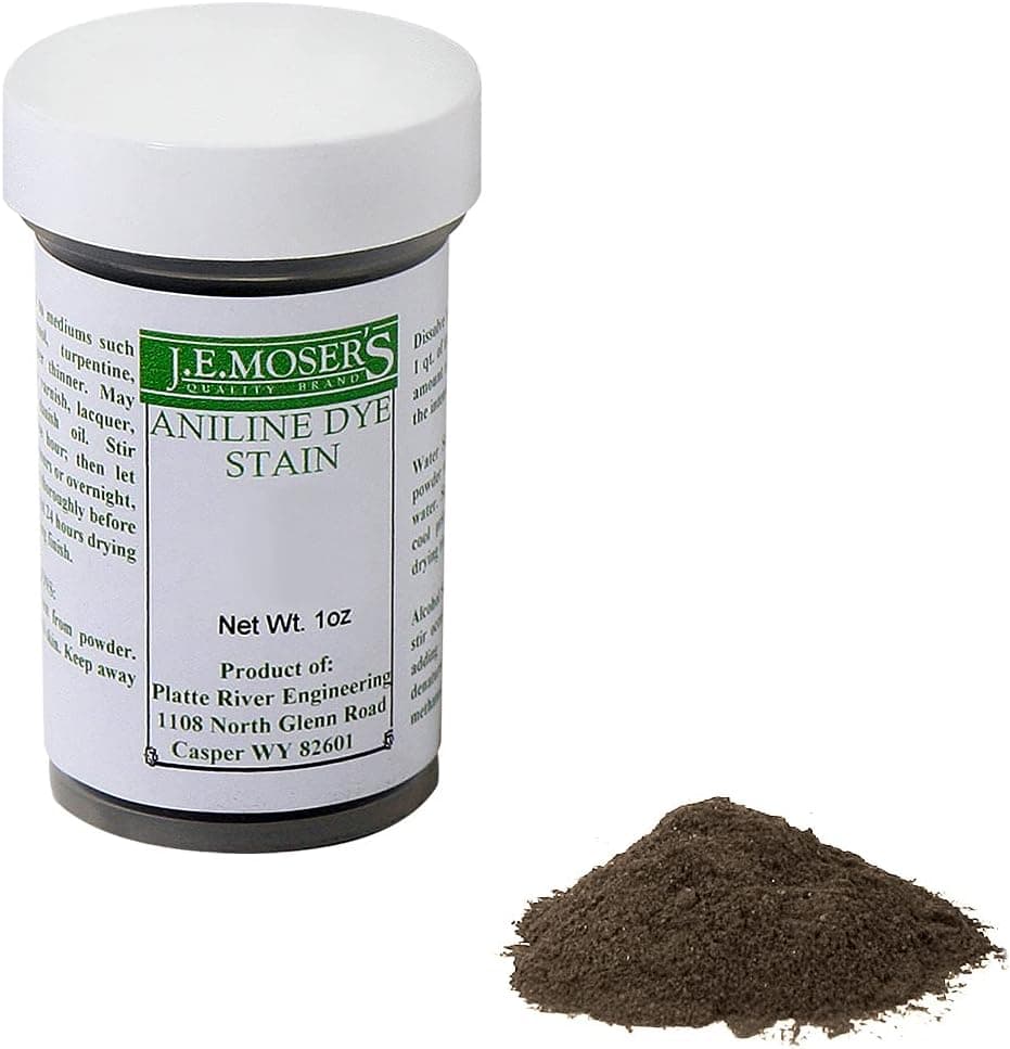 1 Oz Water Soluble Aniline Dye Honduras Brown Mahogany J.E. Moser's 1 Oz 844323 (1 EA)
