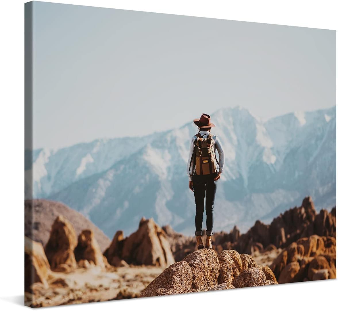 Photo.Gifts - Custom Canvas Prints with Your Photo 14"x10" - Customize with Your Own Picture & Text - Personalized Photo on Canvas Print Wall Art - Photo Canvas Print Stretched on Wooden Frame