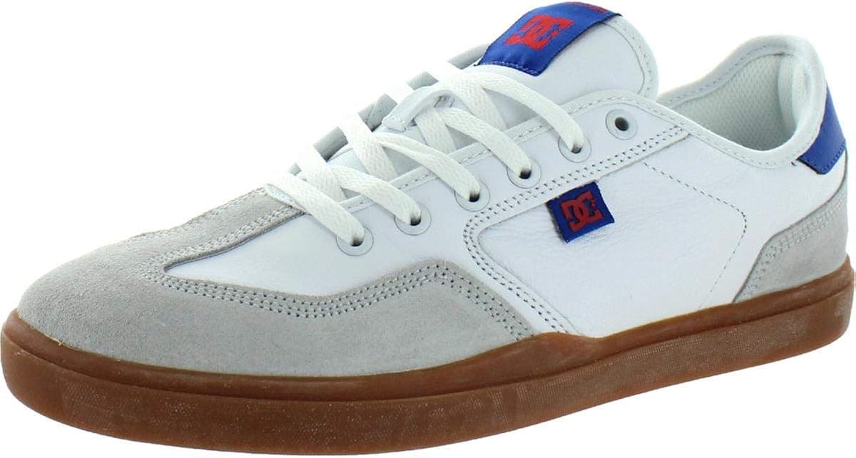 DC Mens Vestrey White Gum Shoes Size