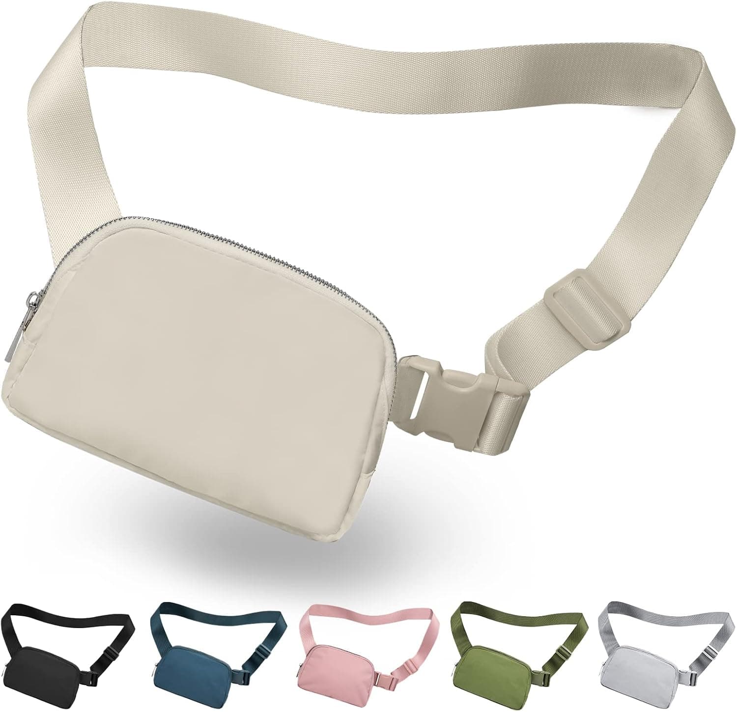 Fanny Packs for Women, Viewm Everywhere Belt Bag with Adjustable Strap Waterproof Fanny Pack for Running Workout Cycling