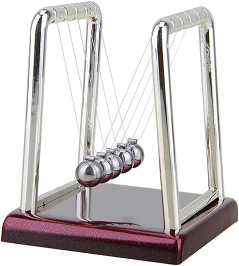 Floralby Newton's Cradle Balance Ball Toy Physics Science Puzzle Desk Fun Toy Home Office Tabletop Decor