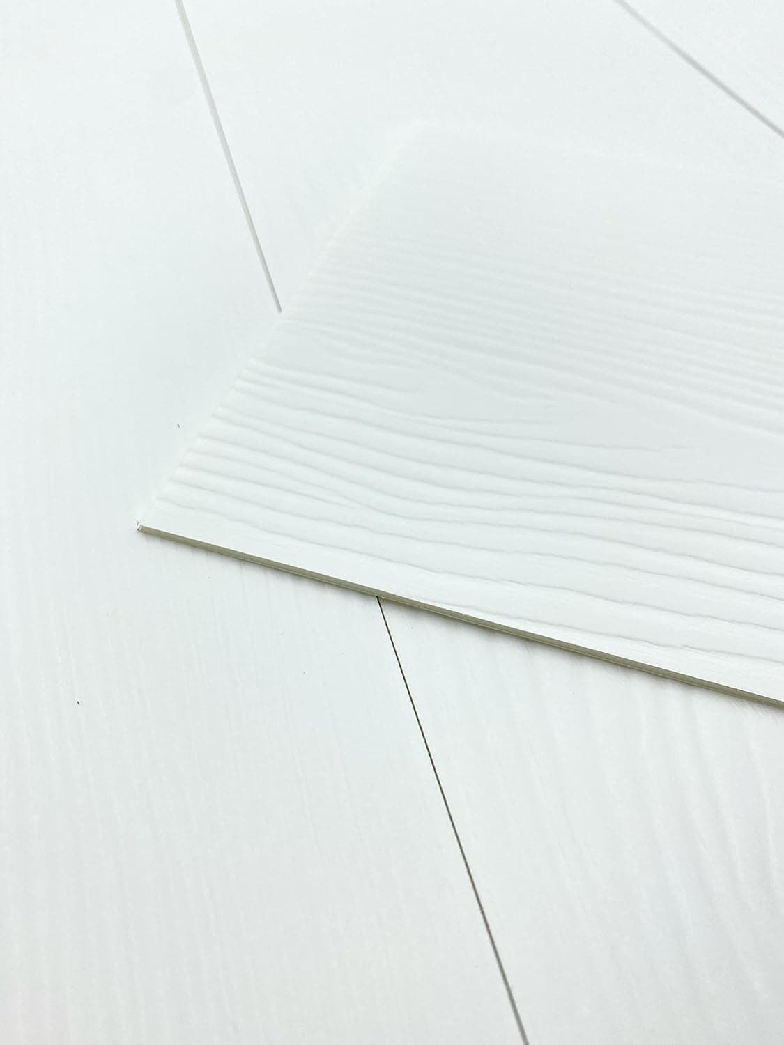 HANWOO Self-Adhesive Vinyl Flooring Tiles Waterproof Peel and Stick Tiles for Home Decor , Wood Grain for 35.5 SF Cover.(White)
