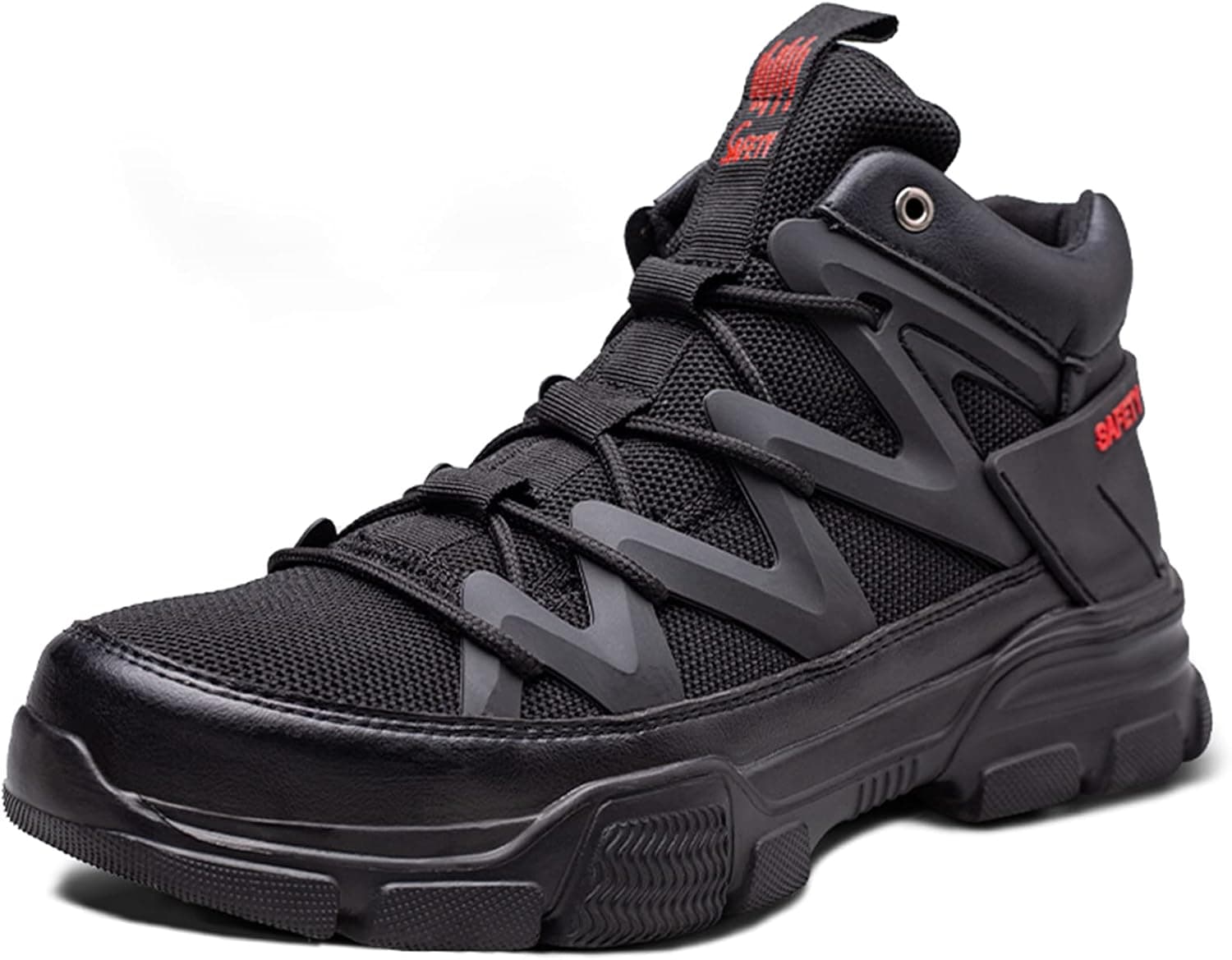 SYLPHID Steel Toe Boots for Men Safety Shoes for Women Work Sneakers Slip Resistant