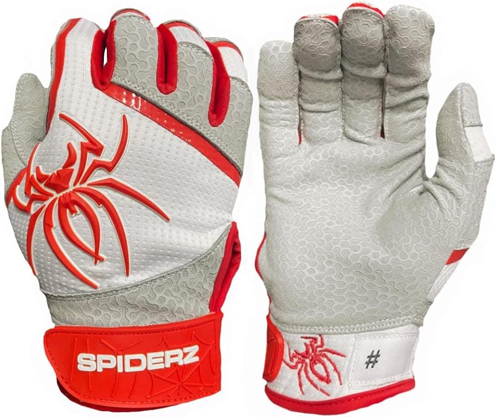 Spiderz PRO Adult Baseball/Softball Batting Gloves