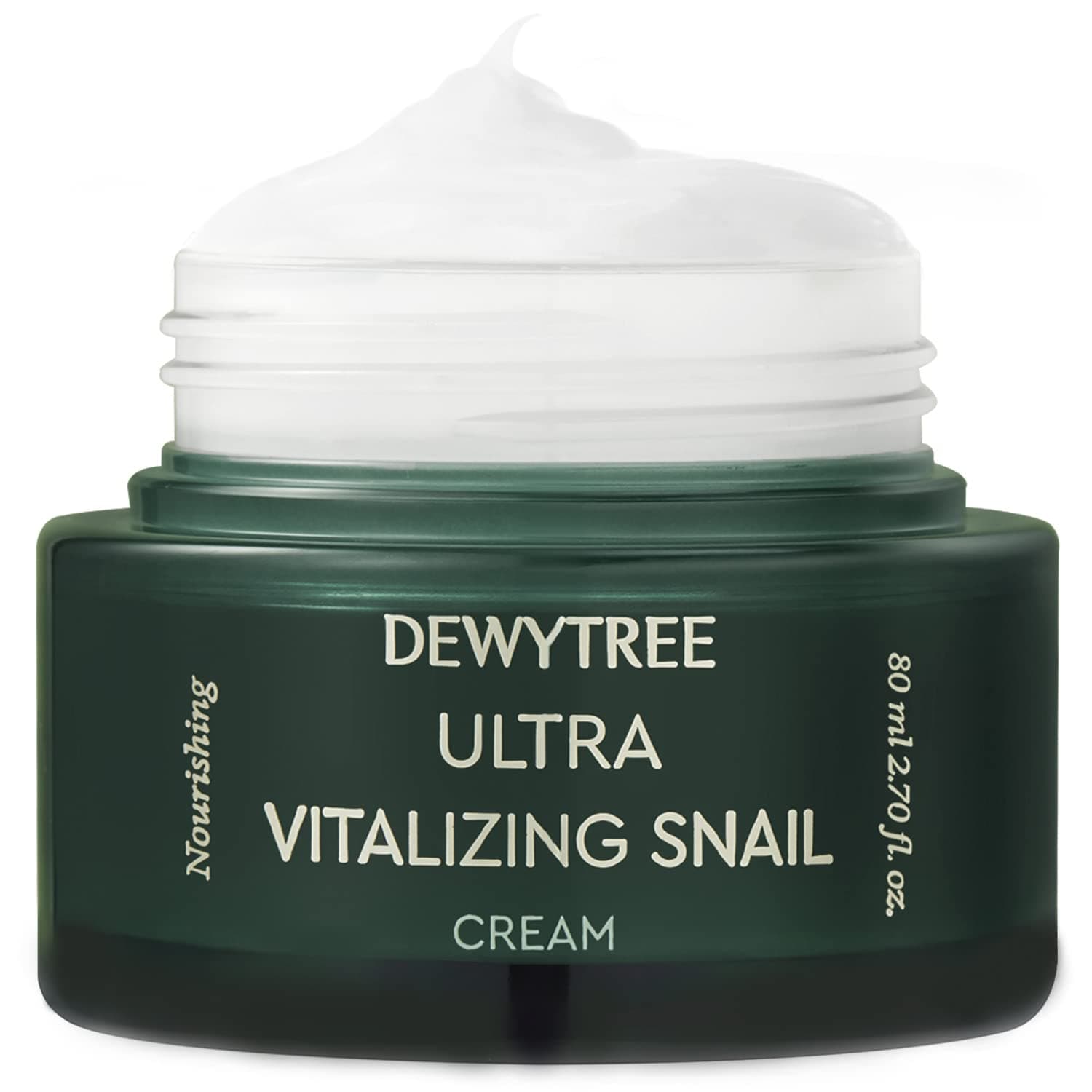 Dewytree Ultra Vitalizing Snail Repair Cream 2.7 oz/80ml – Anti Aging Skin Repair Moisturizer with Snail Secretion Filtrate and Shea Butter - Korean Skin Care – Cruelty Free, Paraben Free