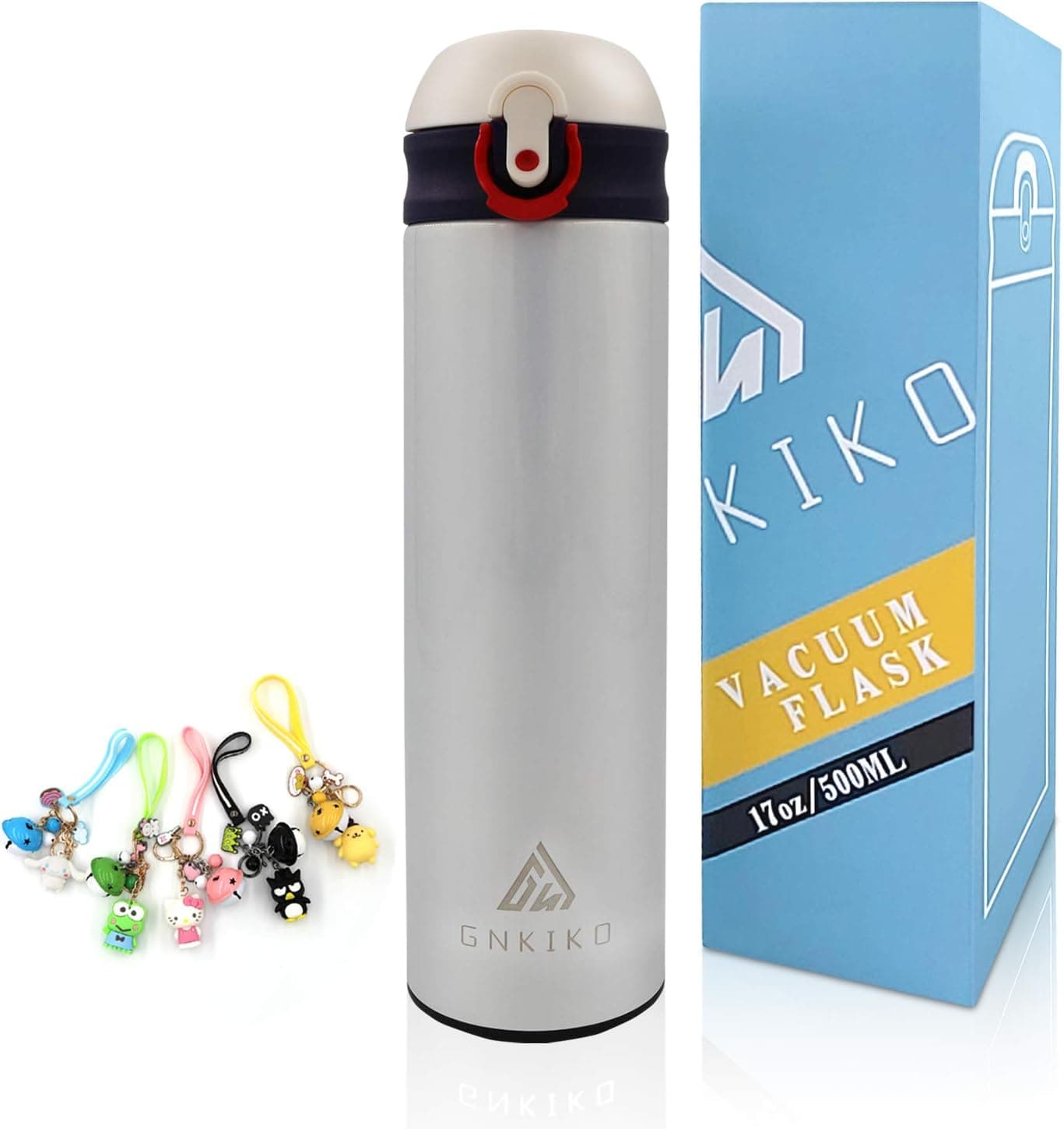 Greneric Vacuum Cup Thermal Bounce Cover Lids Insulated Travel Mug Leakproof para Cafe Water Bottle Multi-Color 500ML