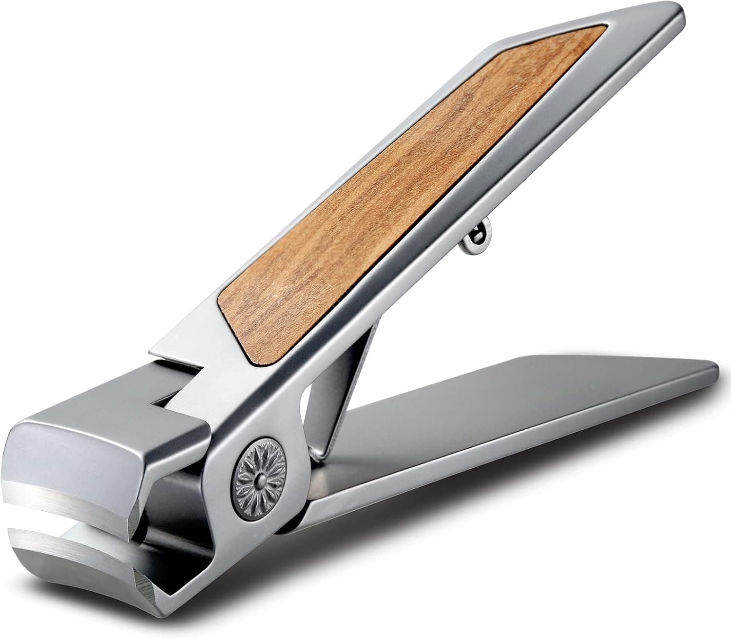 Gemice Nail Clippers for Thick Nails, 16mm Wide Jaw Opening Oversized Toenail Clippers Cutter with Sharp Curved Blade and Nail File, Heavy Duty Stainless Steel Fingernail Clippers for Seniors Elderly