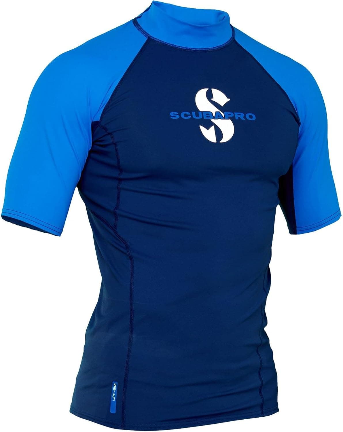 ScubaPro Men's UPF 80 T-Flex Short Sleeve Rash Guard (X-Large, Aegean)