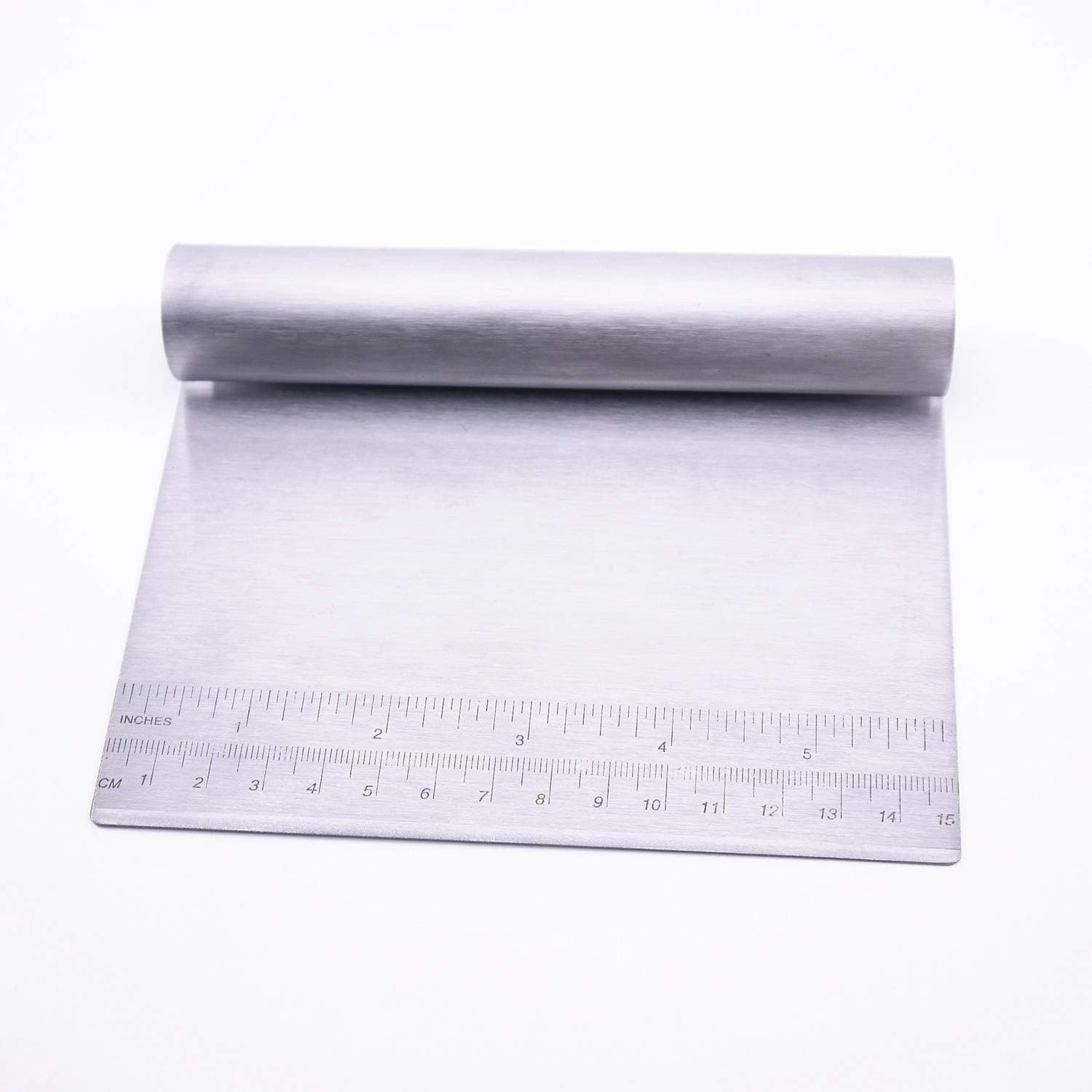 Pastry Scraper Pasta Pizza Dough Cutter With Measurement Scale Stainless Steel Chopper Cake Decoration Tools Pastry Spatula