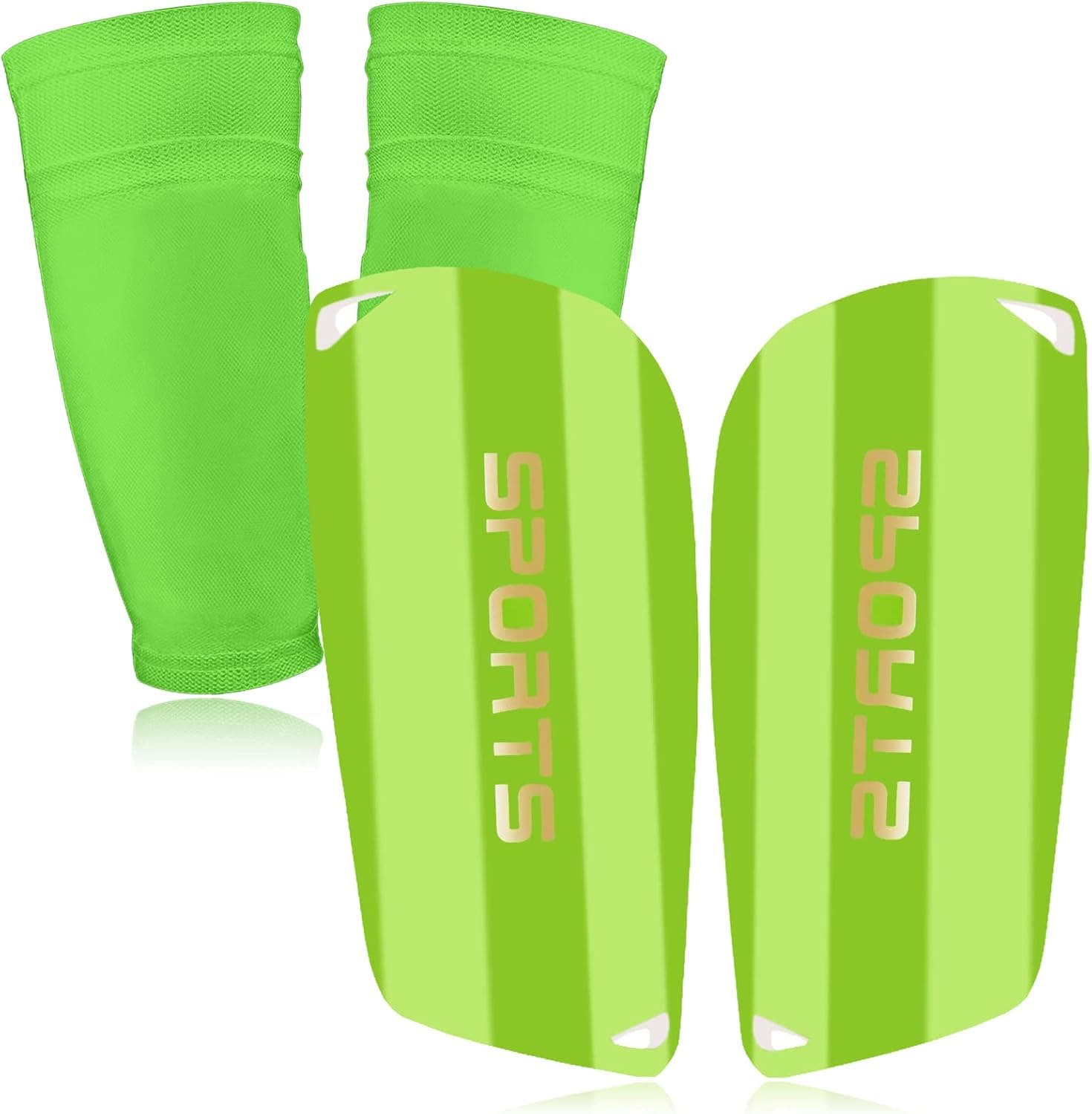 Soccer Shin Guards for Kids Youth, Shin Guard and Shin Guard Sleeves for Boys and Girls for Football Games EVA Cushion Protection Reduce Shocks and Injuries