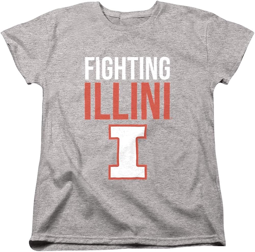 University of Illinois Official Stacked Women's T Shirt