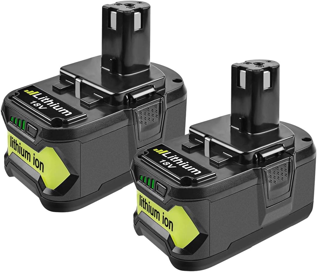 Bonacell P108 4000mAh 18V Replacement Battery(2 Pack) Replacement for Ryobi 18 Volt Battery P100 P104 P105 P102 P103 P107 P109 P108 ONE+ Cordless Tool