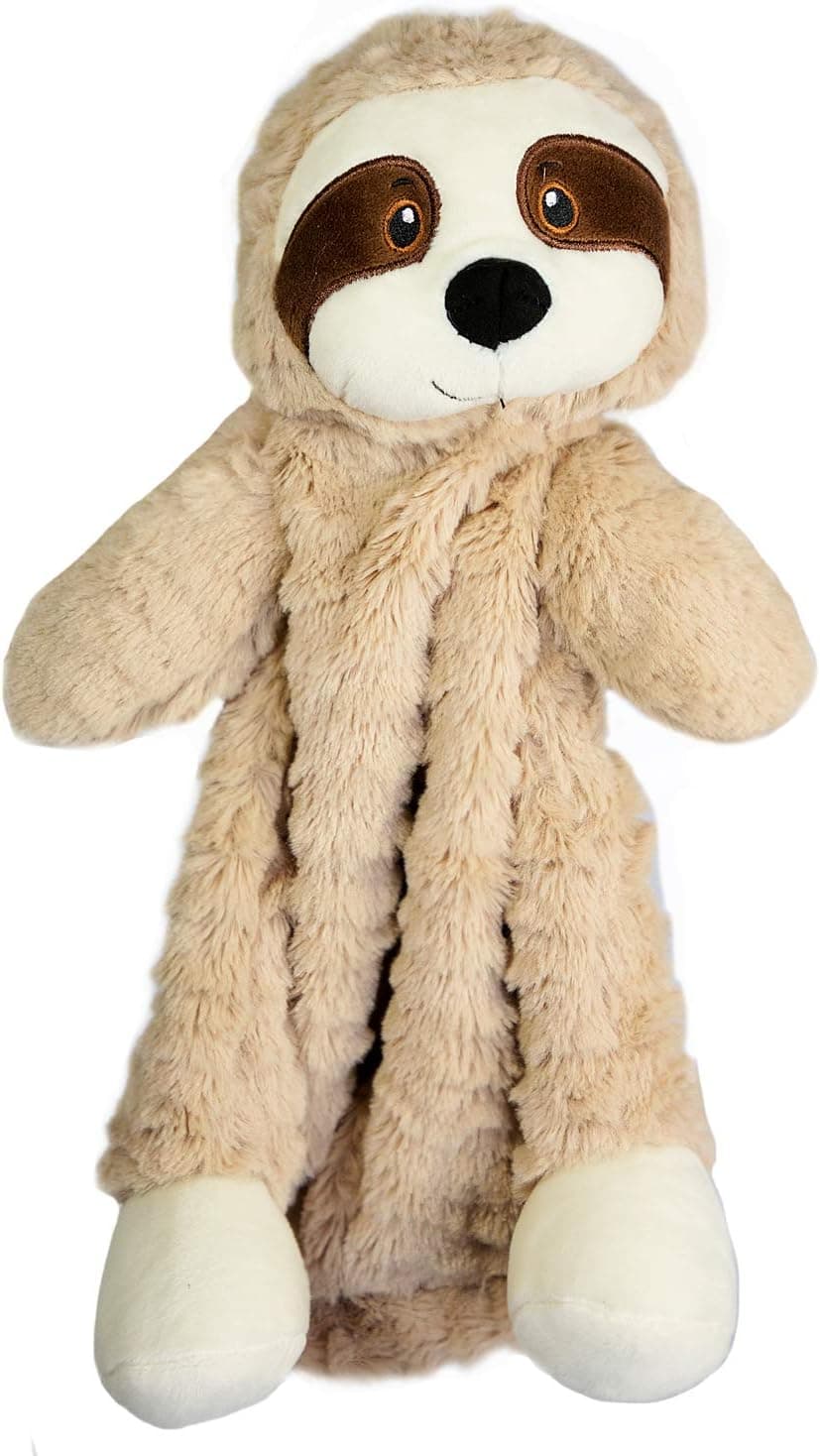 The Petting Zoo - 12" Soft Brown Snugglerz Sloth Blanket - Great for Baby/Toddlers/Kids - Boys & Girls