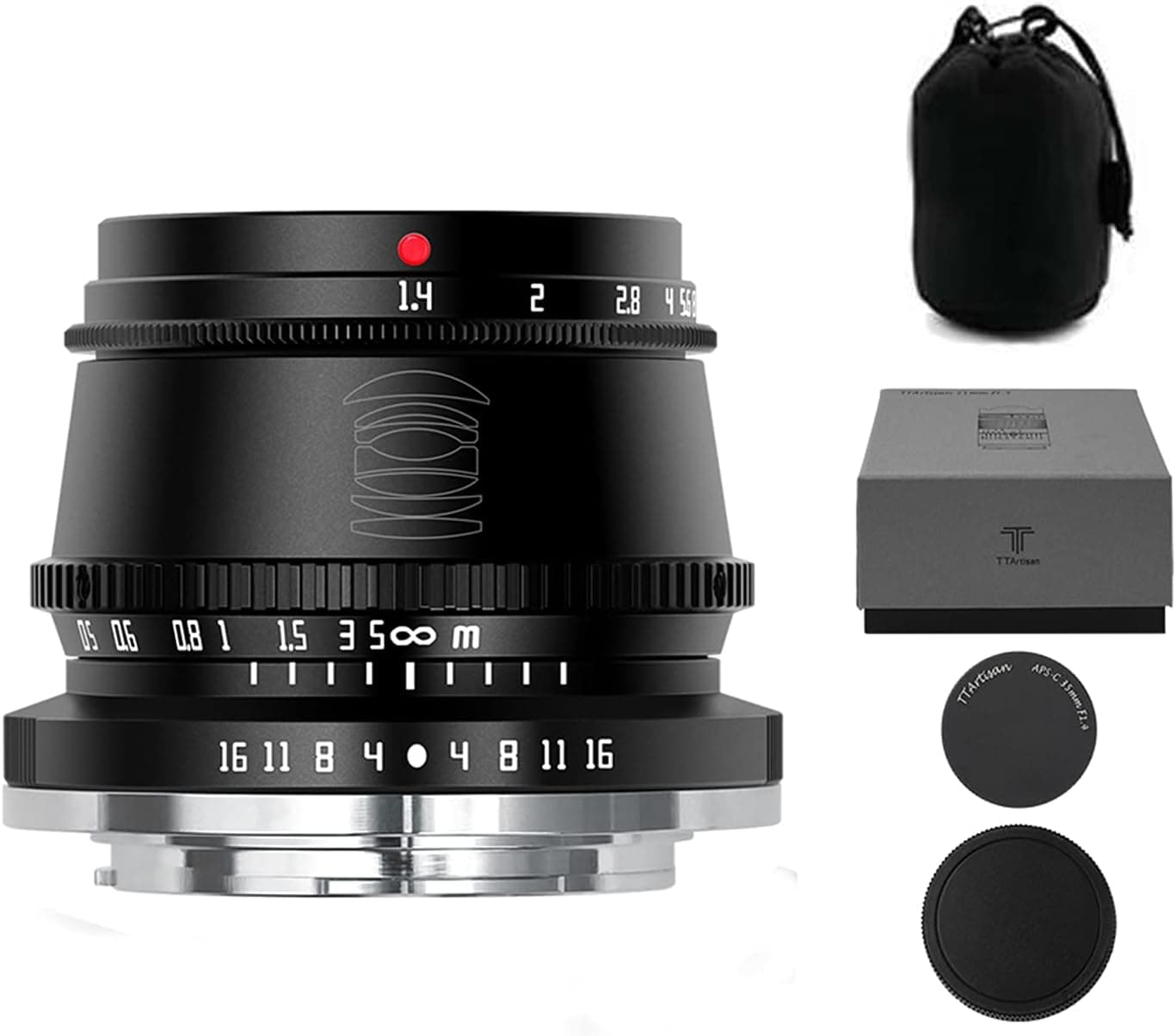 TTArtisan 35mm f1.4 M43 Mount Lens APS-C Wide Angle Camera Lens for Olympus: EPM1、EPM2、EPL1、EPL2、EPL3; for Panasonic: G1、G2、G3、G5、G6、G7