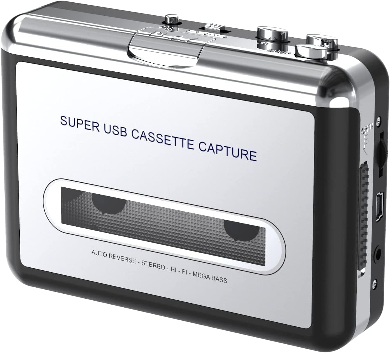 DigitalLife AV203 | USB Cassette to MP3 Audio Recorder Converter Compatible with Win & Mac