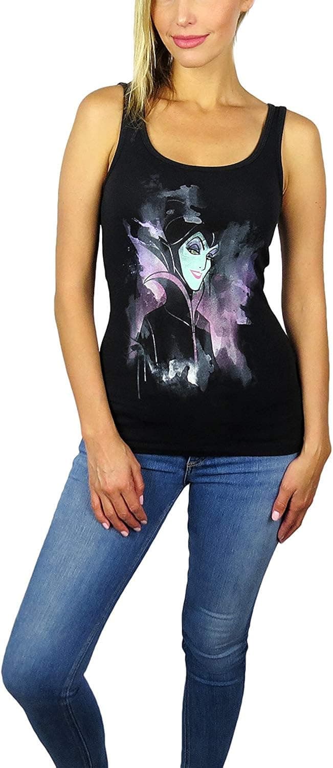 Disney Womens Maleficent Graphic Tank Top