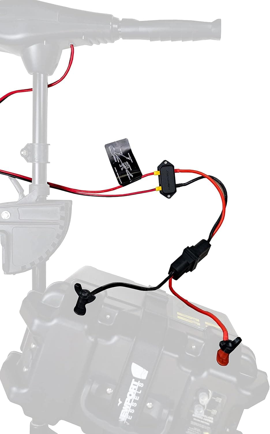 Newport Battery Quick Connect/Disconnect Connectors Terminals for Trolling Motor -Heavy Duty 8 Gauge Wire Marine Battery Accessory, Black