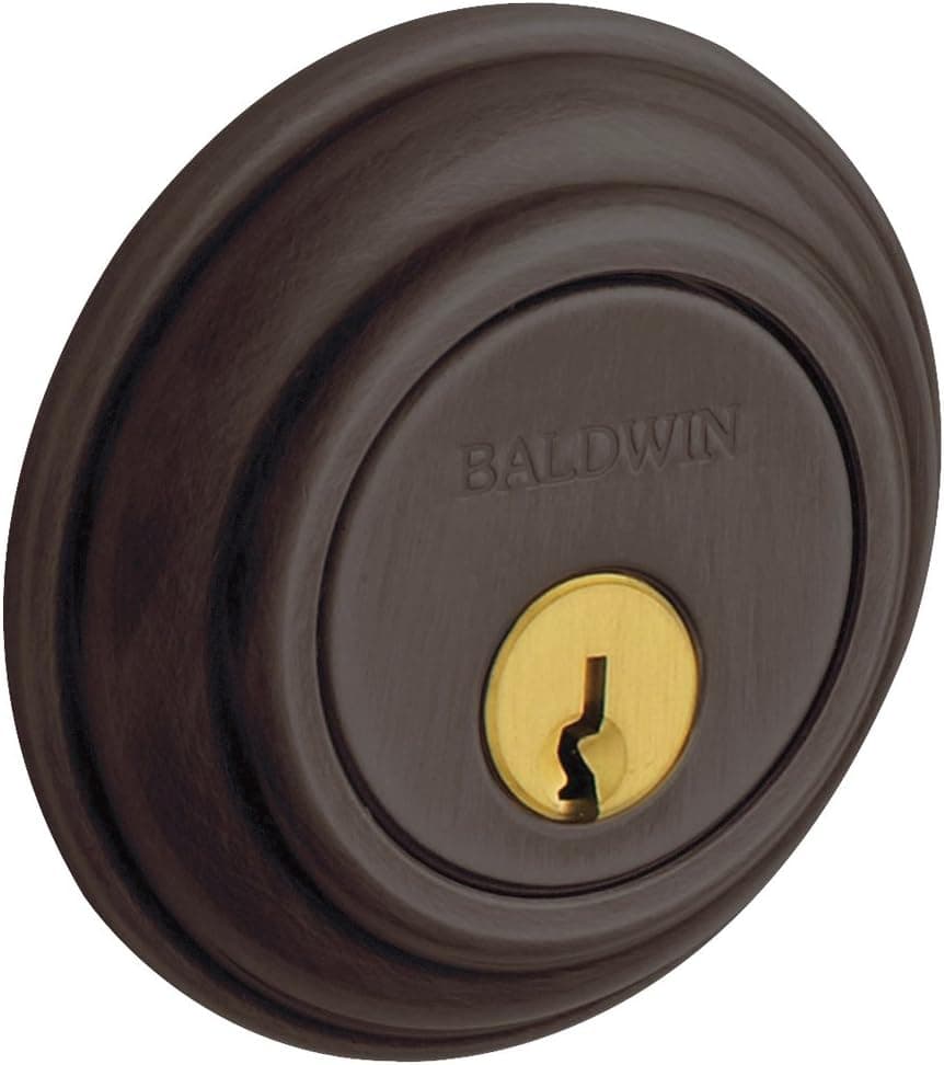 Baldwin Estate 8232.112 Low Profile Traditional Double Cylinder Deadbolt in Venetian Bronze