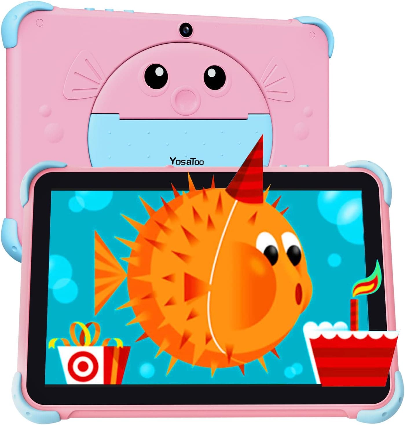 Kids Tablet 10 inch Tablet for Kids with Case Included 3GB 64GB Toddler Tablet with WiFi Android 11.0 Dual Camera IPS Touch Screen Kids Software Installed Parental Control YouTube Google Play Store