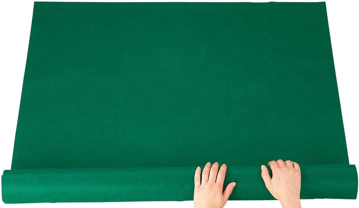 Jigsaw Roll Up Felt Mat, Portable Puzzle Saver, Green, 24” x 36”