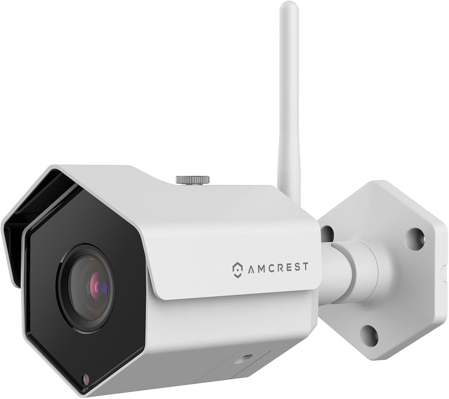 Amcrest 1080P Outdoor Security Camera Wireless 2MP WiFi Security Surveillance System Home Bullet IP Camera Weatherproof with Night Vision Video Motion Detection (2018 V2, White) IP2M-852W