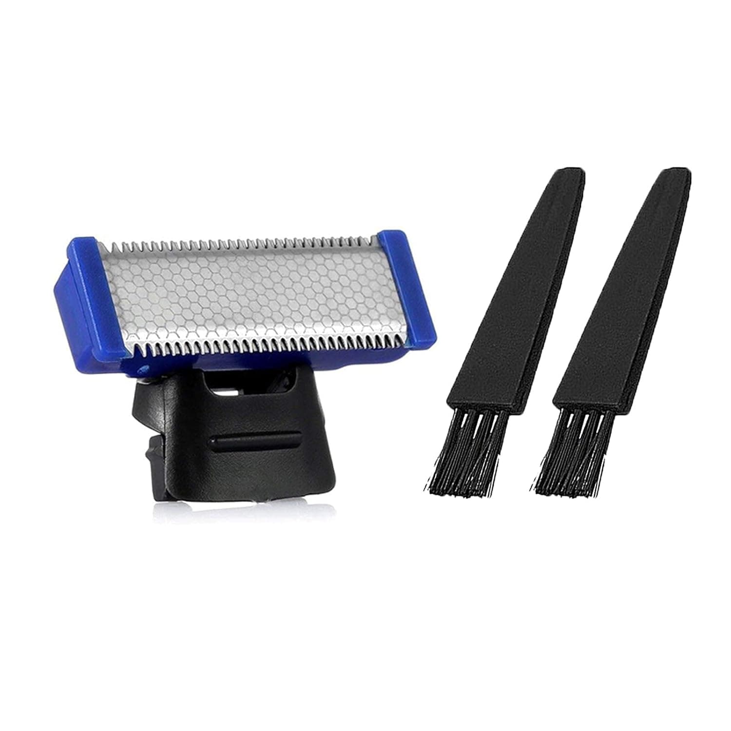 Razor Replacement Head Compatible with Micro Touches Solo Trimmer Replacement Cutter Head Solo Hybrid Shaver Replacement Blades Include 2 Cleaning Brush (1pcs)