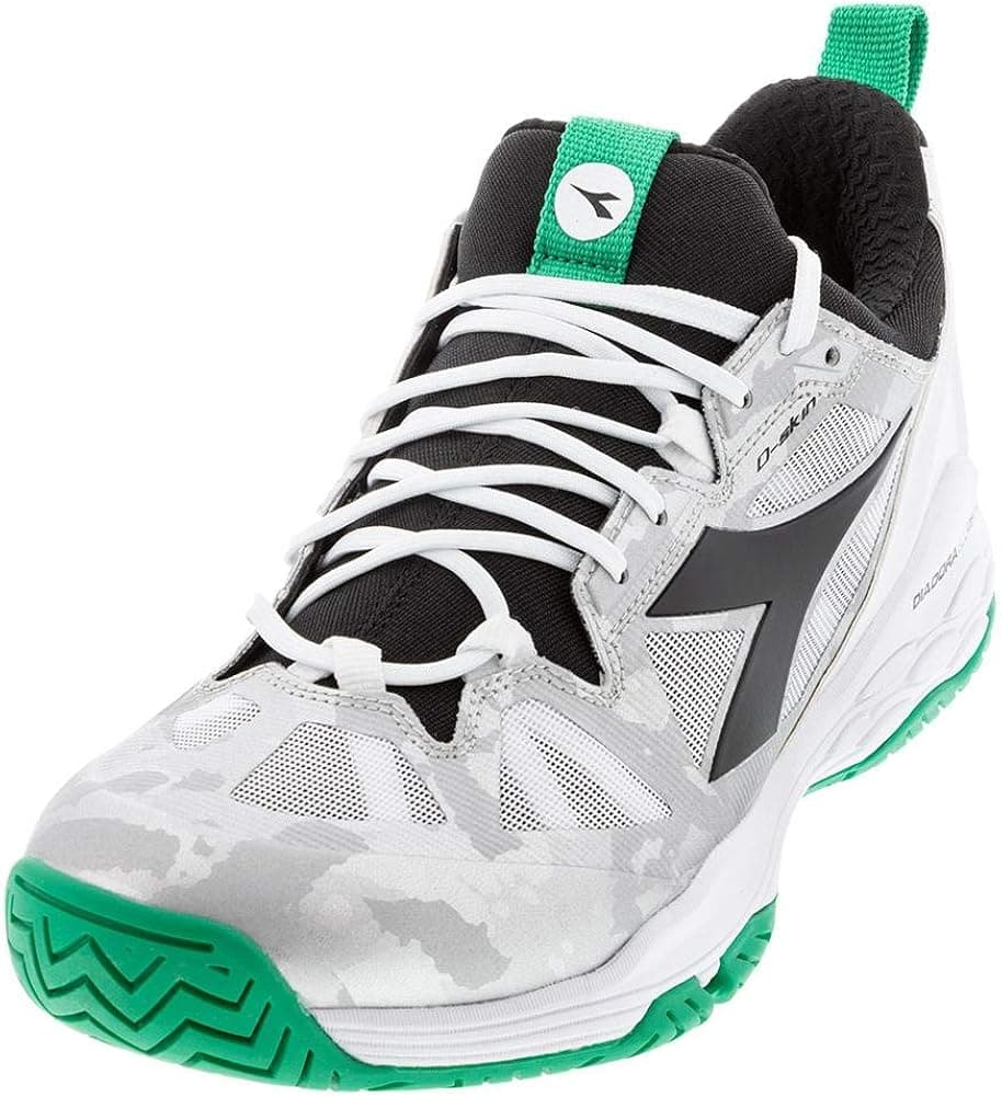 Diadora Speed Blushield Fly 2 Mens Tennis Shoe - White/Green/Black
