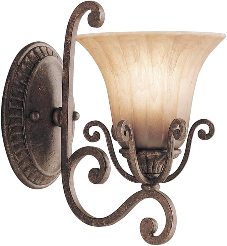 Kichler 6857CZ Cottage Grove Wall Sconce, Carre Bronze