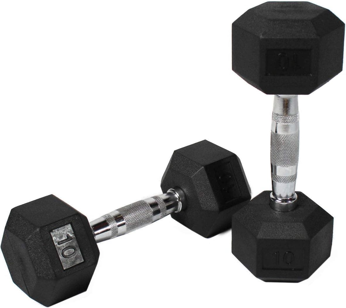 CFF Rubber Hex Dumbbell- 17.5lbs - (Single Dumbbell)