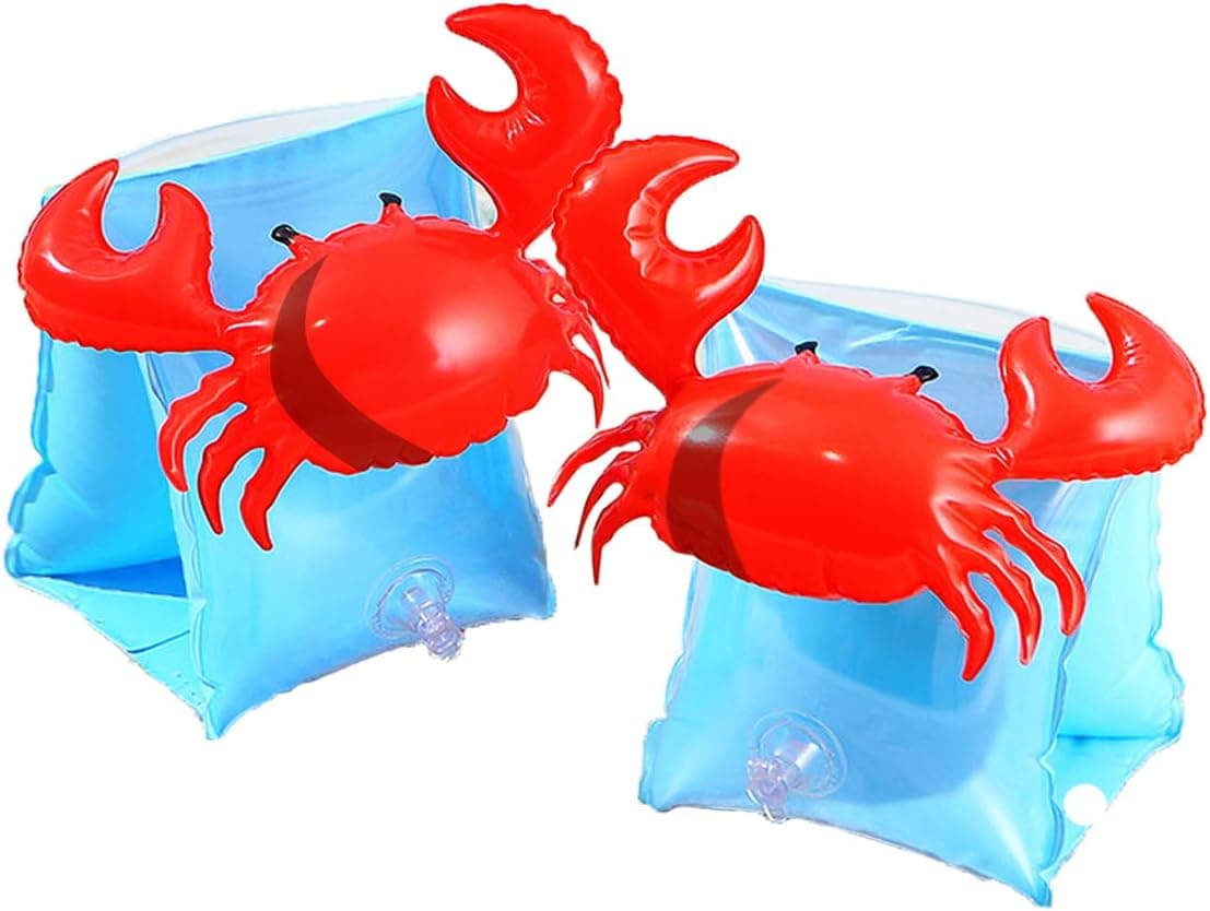CCINEE Inflatable Arm Bands Crabby Swimming Arm Floats Sleeves Water Wings for Kids Swimming Learners