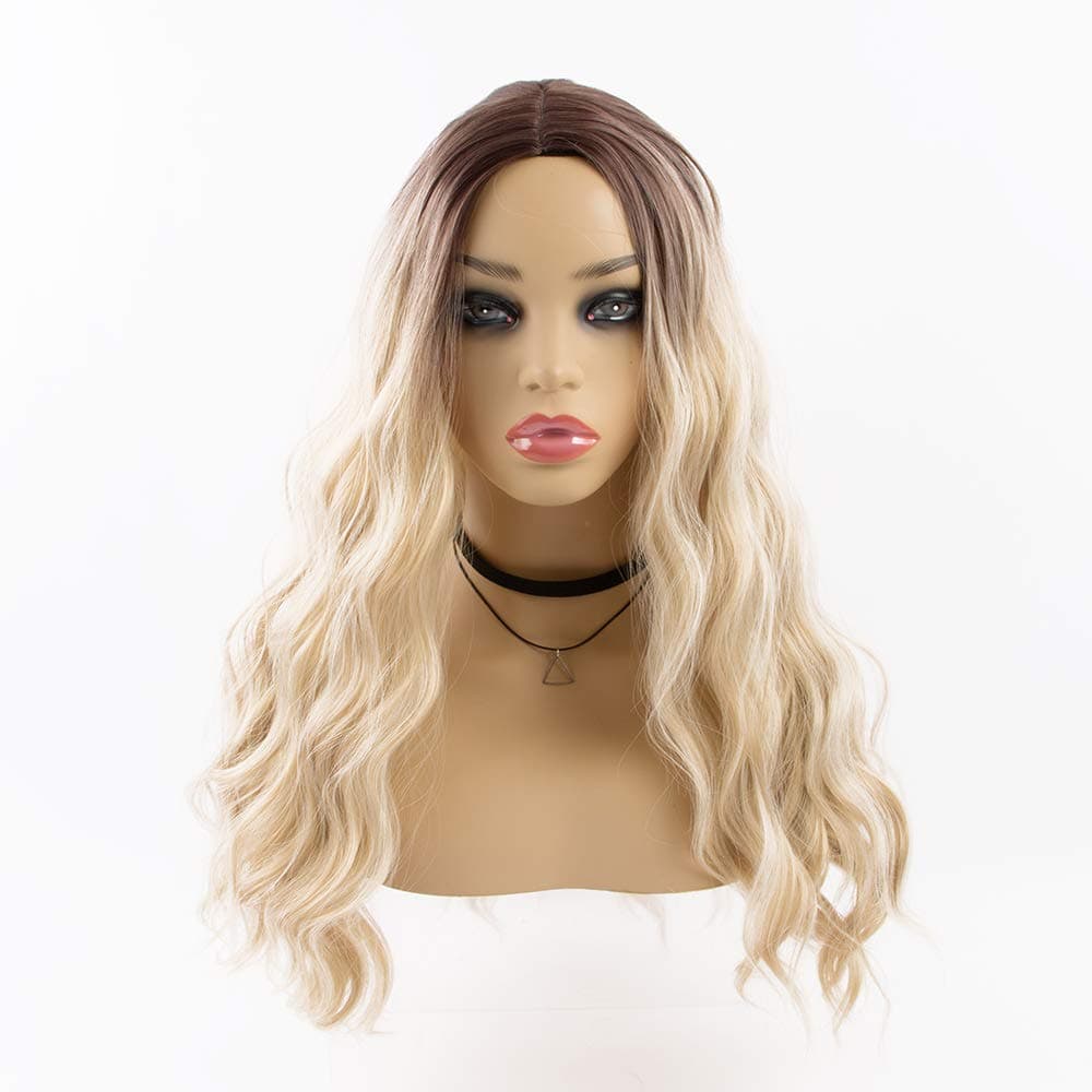 sedittyhair MALAIKA Women's R6/60/27 Wig Fluffy Body Wavy Hair Wigs for Girl Heat Friendly Synthetic Cosplay Party Wigs