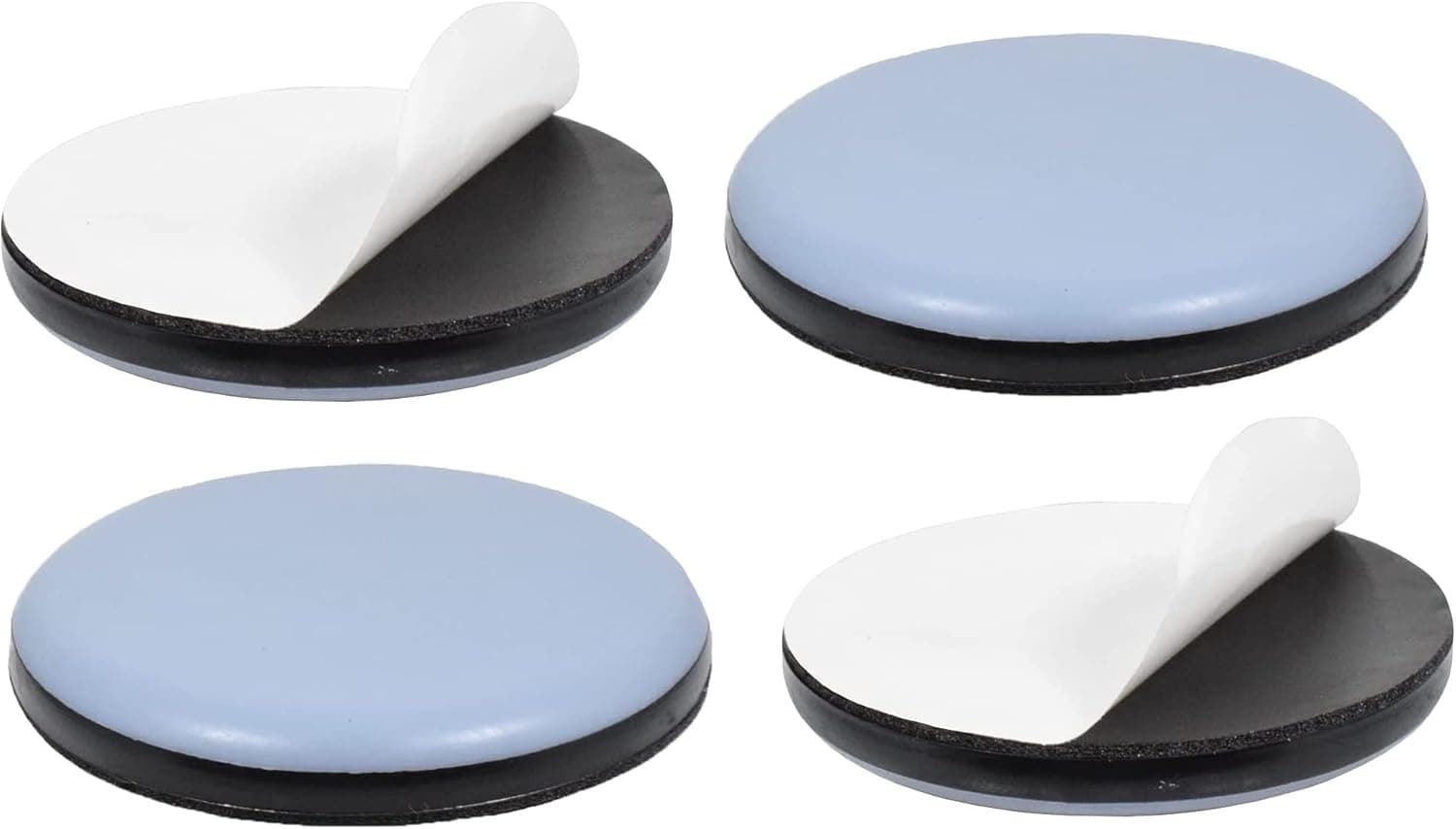 Merriway BH01785 Low Friction PTFE Easy Gliders Sliders for Furniture and Appliances, 50mm (2 inch) -Pack of 4