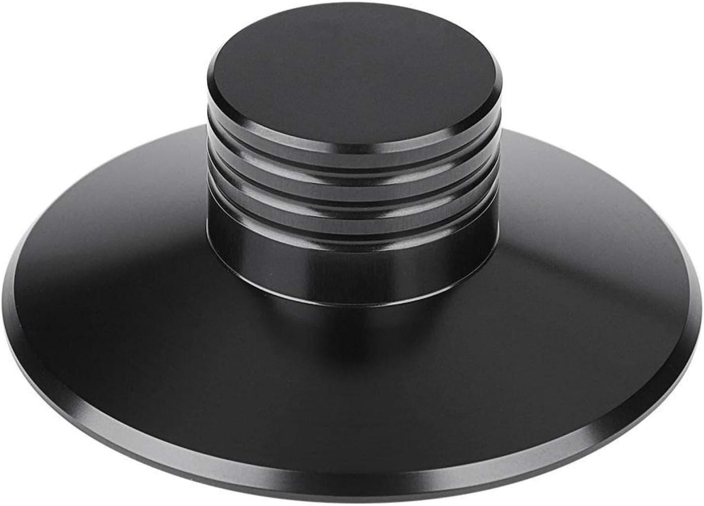 Tonysa Disc Stabilizer, Aluminum Record Weight Clamp for LP Vinyl Record Player, CD Player, Chassis, Speakers, etc (Black)