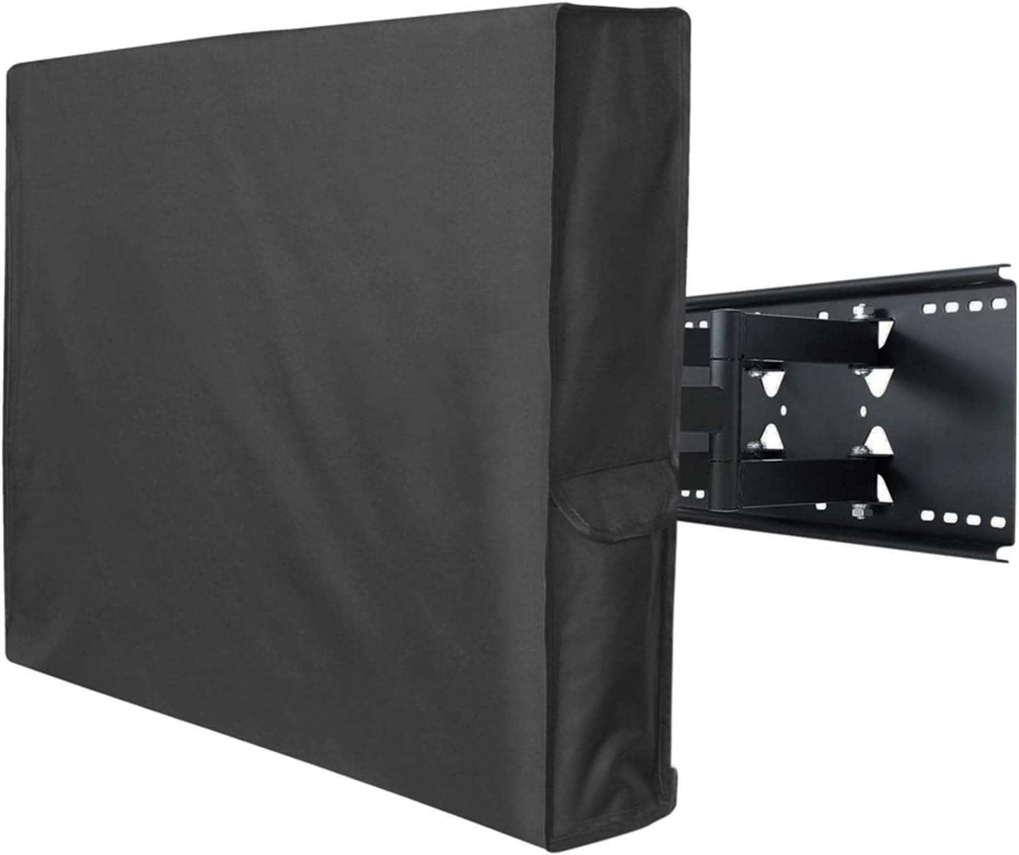 Porch Shield 44-47 inches Outdoor TV Cover Universal Weatherproof Protector for LCD, LED, Plasma Flat TV Screen, Compatible with Wall Mounts and Stands (Black)