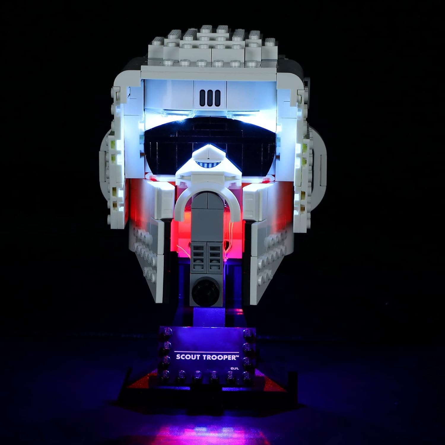 YEABRICKS LED Light for Lego-75305 Star Wars Scout Trooper Helmet Building Blocks Model (Lego Set NOT Included)
